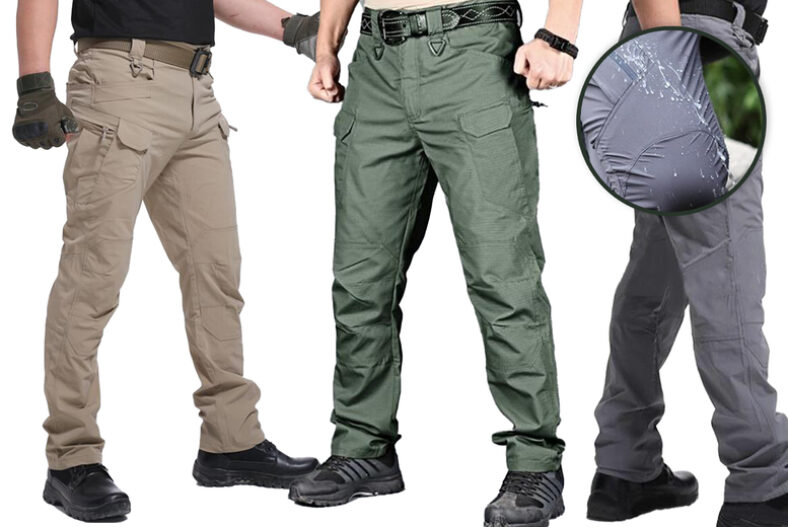 Men’s Multi-Pocket Cargo Trousers – 4 Colours £11.99 instead of £29.99