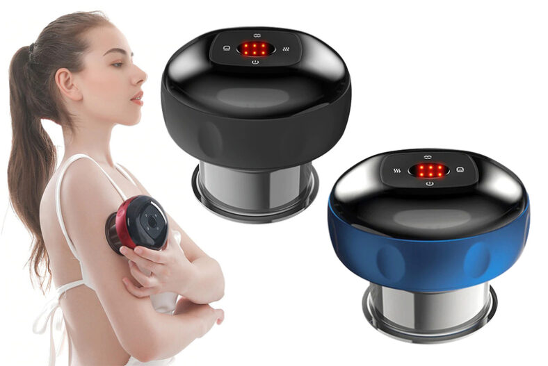 Electric Heat Cupping Massager – 3 Colours & 2 Power Options! £14.99 instead of £49.00