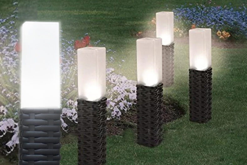 Solar Outdoor Patterned Lights in 1, 2 or 4 Pack! £9.99 instead of £29.99