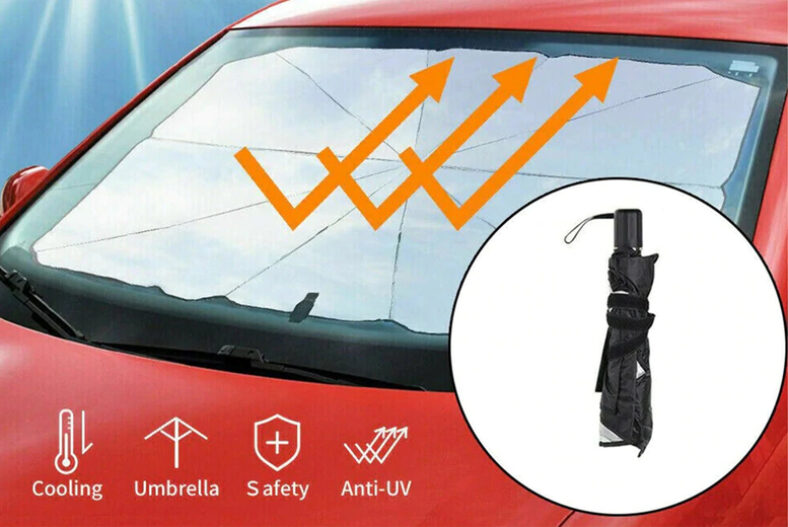 Car Windshield Parasol Cover – 2 Sizes! £14.99 instead of £29.99