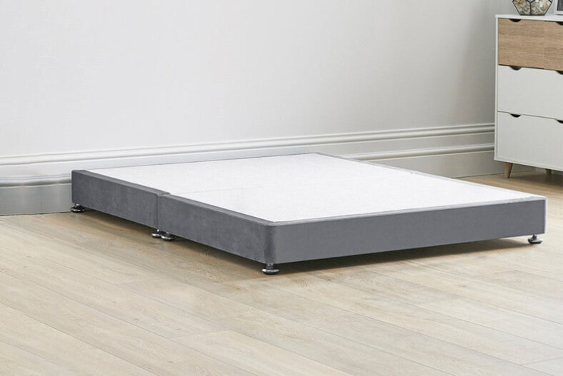 Heat Avoiding Low Divan Bed Base With Chrome Glides – 5 Sizes £75.00 instead of £199.99
