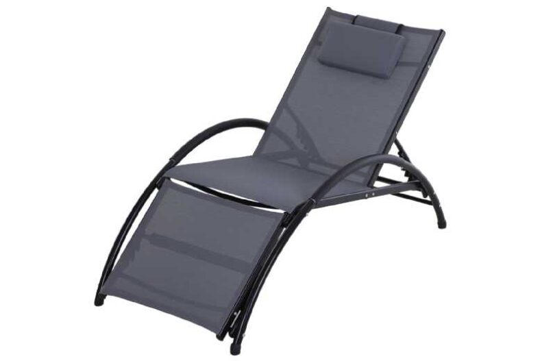 Outsunny Adjustable Sun Lounger £39.00 instead of £103.99