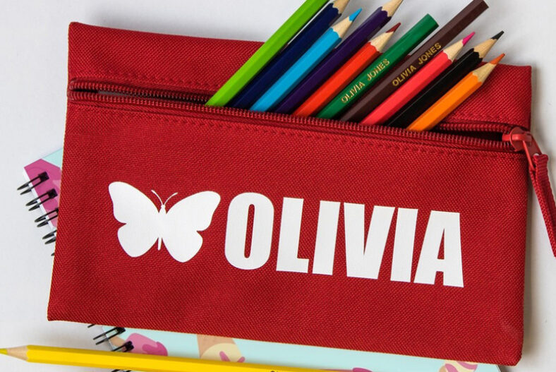 Back To School – Personalised Pencil Case & 12 Pencils £10.99 instead of £14.50
