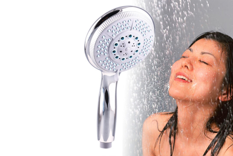 £9.99 instead of £29.99 for a five modes high pressure water saving shower head from Gifts I Want – save 67%