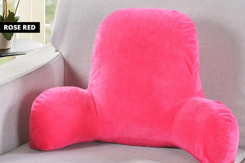 Plush Lumbar Support Sofa Cushion with Arm – 8 Colours £15.99 instead of £39.99