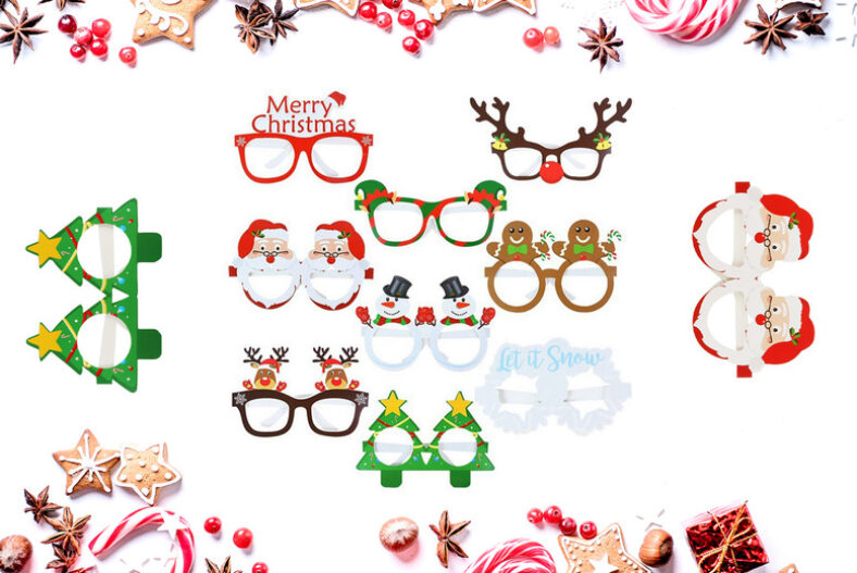 9-Piece Set Of Christmas Themed Glasses £4.99 instead of £12.99