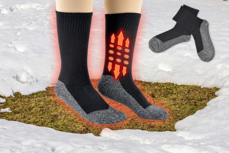 Thick Self-Heating Socks – Adult UK Sizes 5-12 £6.99 instead of £29.99