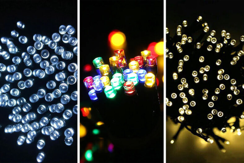 From £9.99 instead of £28 for 12m of Solar-Powered LED Fairy Lights or £17.99 for 22m from PrimeSupply – save up to 64%