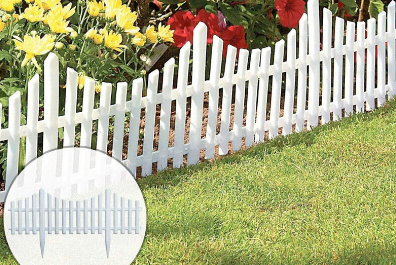 Wood Effect Garden Fence Edges – 4pcs! £9.99 instead of £19.99