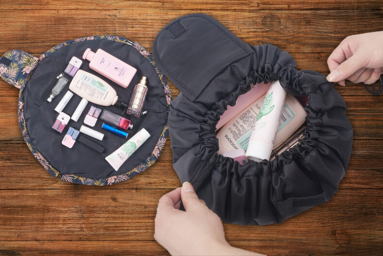 Drawstring Cosmetic Travel Bag – 4 Styles £4.99 instead of £9.99