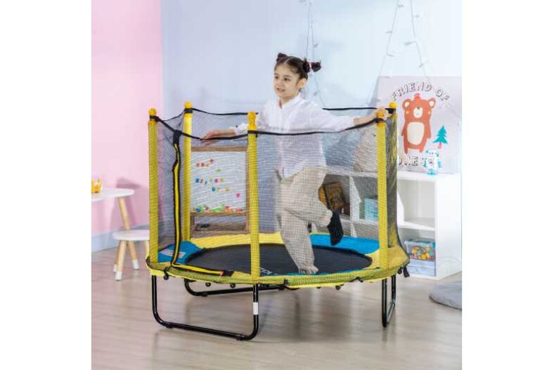 £69.99 instead of £79.99 for a HOMCOM Kids Trampoline with Safety Net – save up to 13%