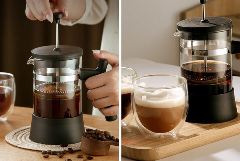 600ml French Press Coffee Maker £9.99 instead of £19.99