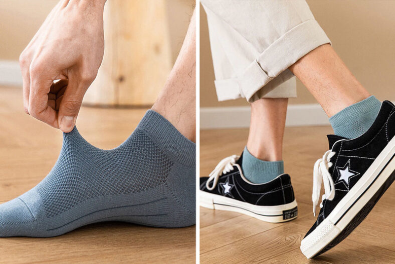 Men’s Mesh Low Cut Socks – Six Pairs! £5.99 instead of £15.99