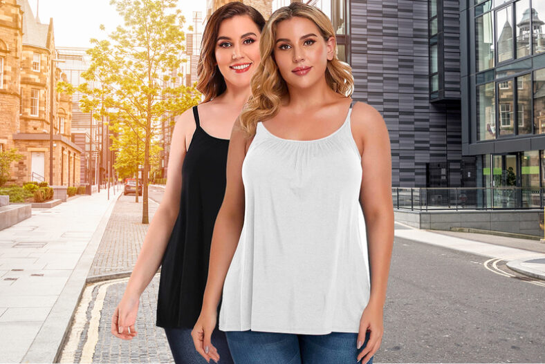 Women’s Plus Size Padded Camisole- 3 Colour Options £6.99 instead of £19.99