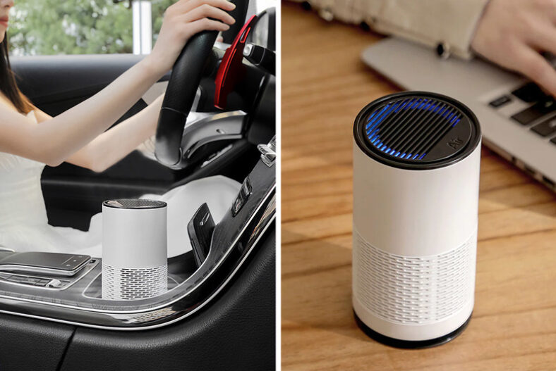 £14.99 instead of £29.99 for a mini air purifier with two colour options from Sensual Sale – save 50%