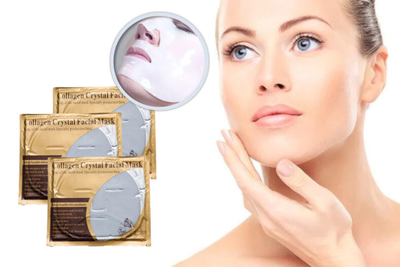 Collagen Boost Face Masks – Pack of 5, 10, 15, 20 or 25! £3.99 instead of £9.99