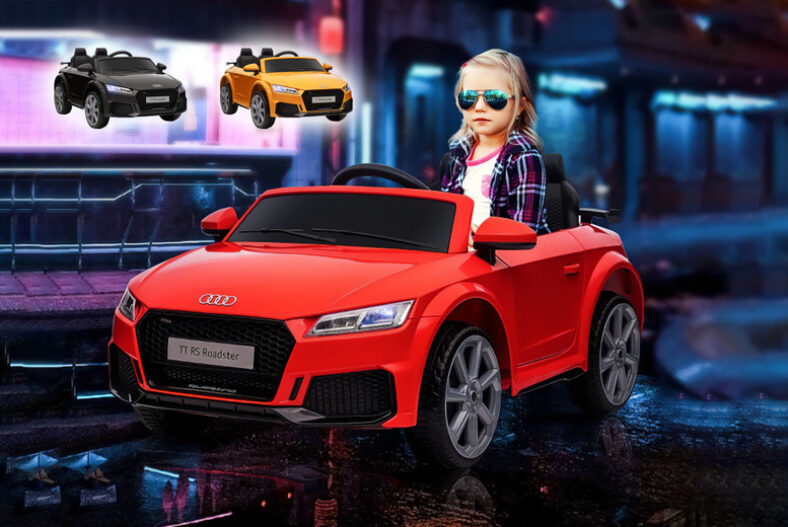 Kids Audi TT Electric Ride On Car – Three Colours £99.00 instead of £129.99