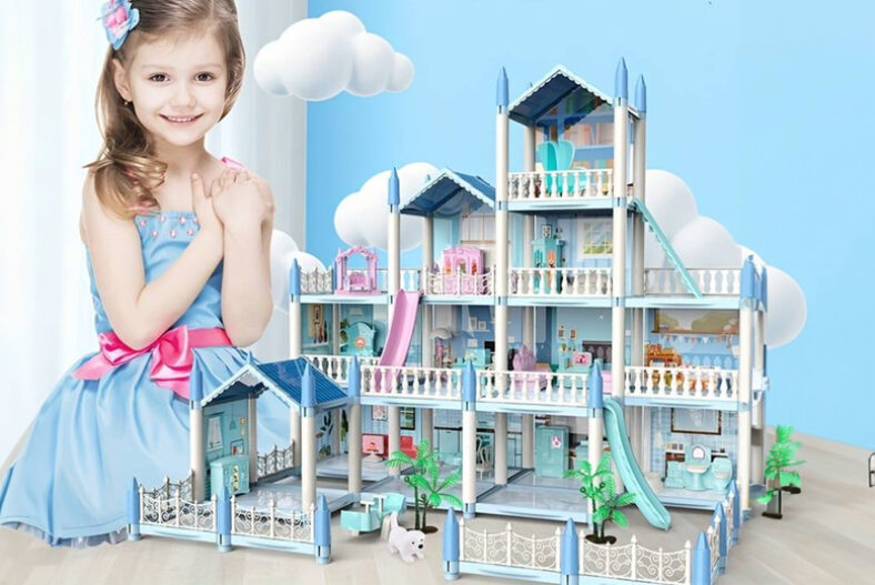 Kid’s Barbie Playhouse Set with Furniture – Pink or Blue £7.99 instead of £19.99