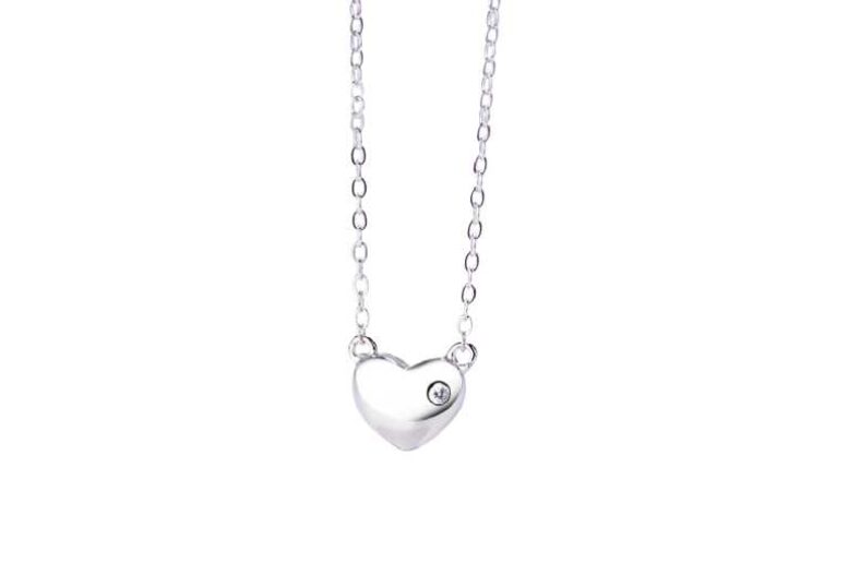 A Diamond On The Heart Silver Necklace £6.99 instead of £20.99