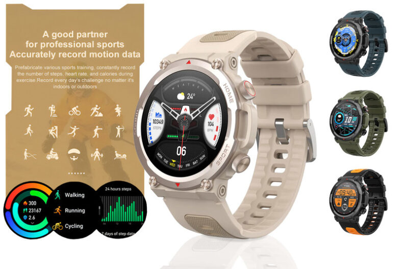 Smart Sports Watch with Health Tracker in 4 Colour Options £19.99 instead of £45.99