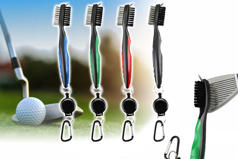£8.99 instead of £29.99 for a 2-piece Golf Reel & Brush for Club Groove Maintenance or £14.99 for a 4-piece from Sensual Sale – save up to 70%