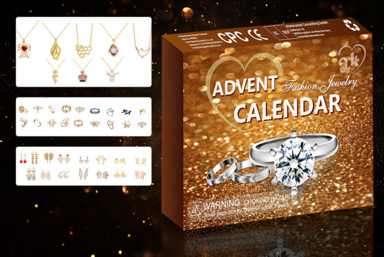 Elegant Jewellery Advent Calendar in 3 Colours £9.99 instead of £19.99