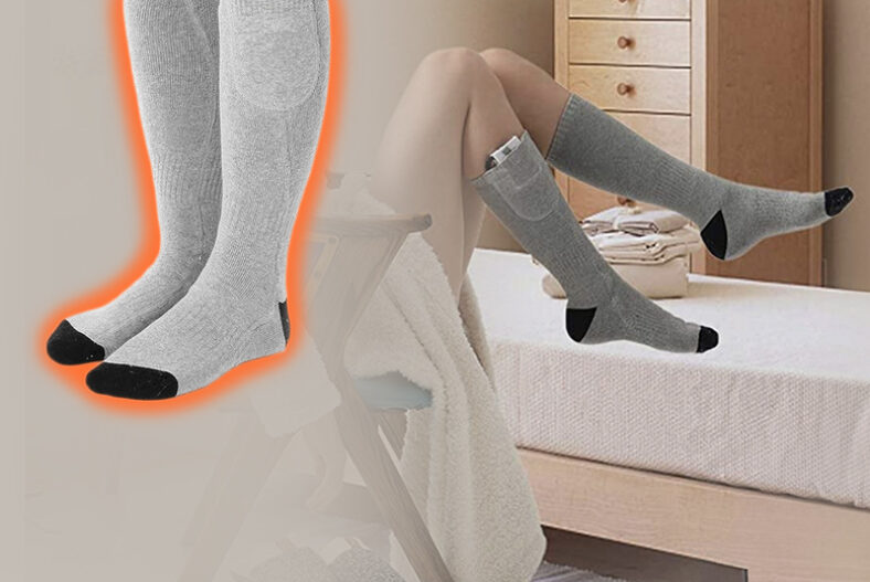 Rechargeable Electric Unisex Winter Thermal Heated Socks £9.99 instead of £24.99