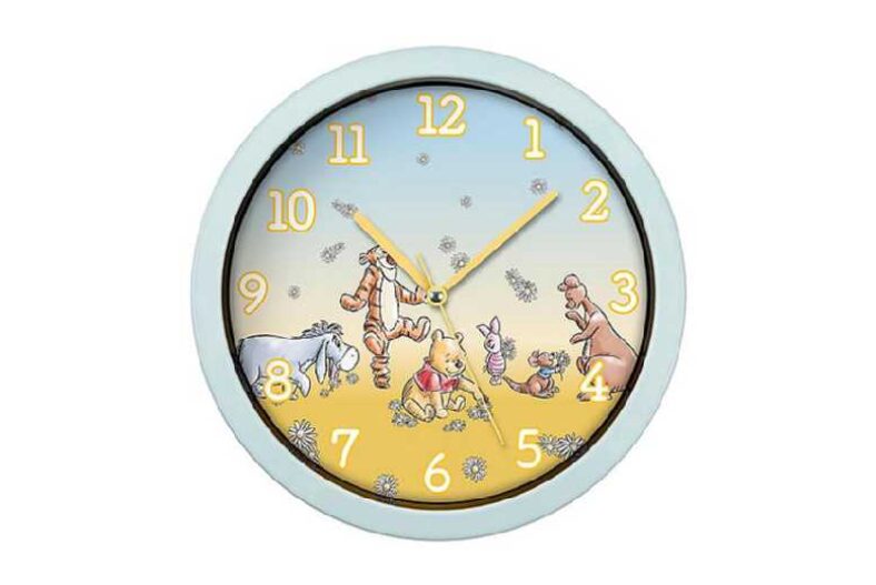 Disney Winnie The Pooh Blue Wall Clock £6.99 instead of £14.99