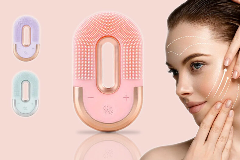 Wireless Rechargeable Silicone Facial Cleansing Brush – 3 Colours! £24.99 instead of £69.99