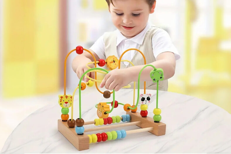 Creative Wooden Maze Beads Toy Set for Kids £9.99 instead of £29.99