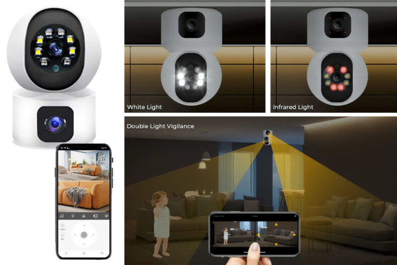 £17.99 instead of £34.99 for a 360° Dual Lens Wireless Security Camera or a Camera + 32GB Card for £22.99 from UK Dream Store – save up to 49%