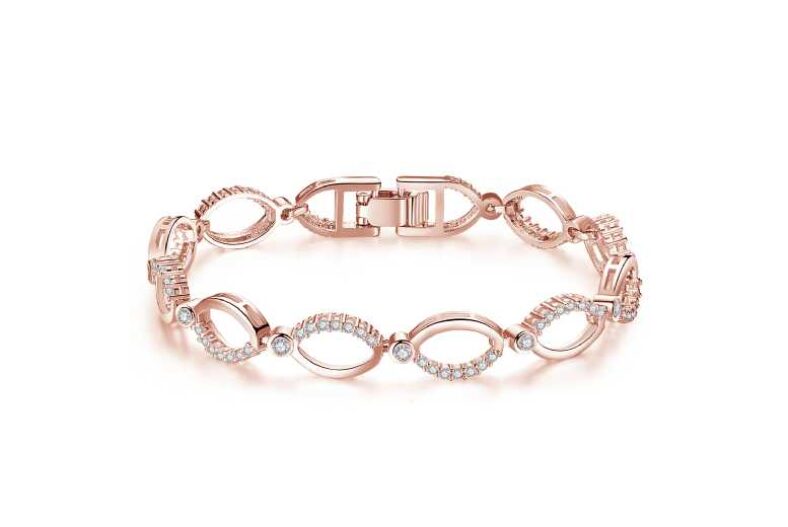 Rosegold Crystal Bracelet with Tags £10.99 instead of £99.99