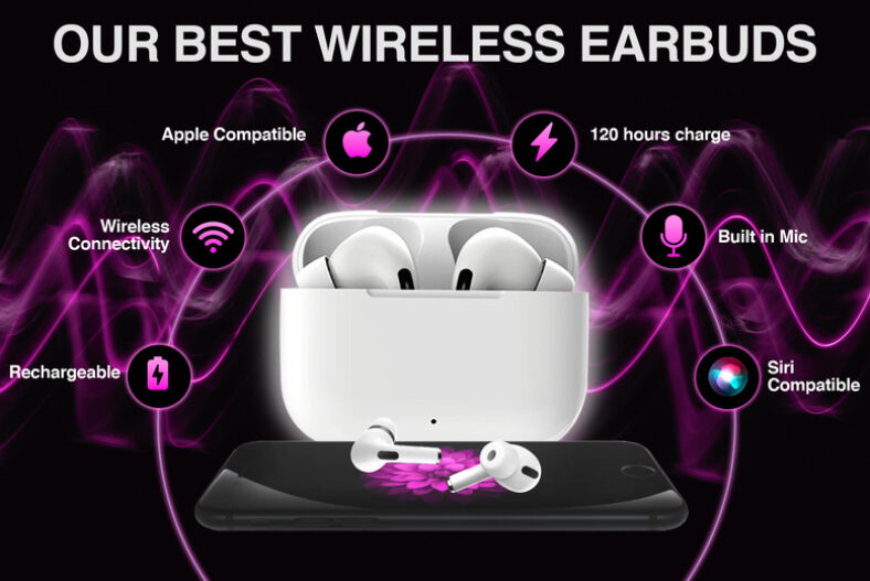 Earbuds Pro 2nd Gen & Wireless Charging Case – 5 Colours! £9.99 instead of £19.99