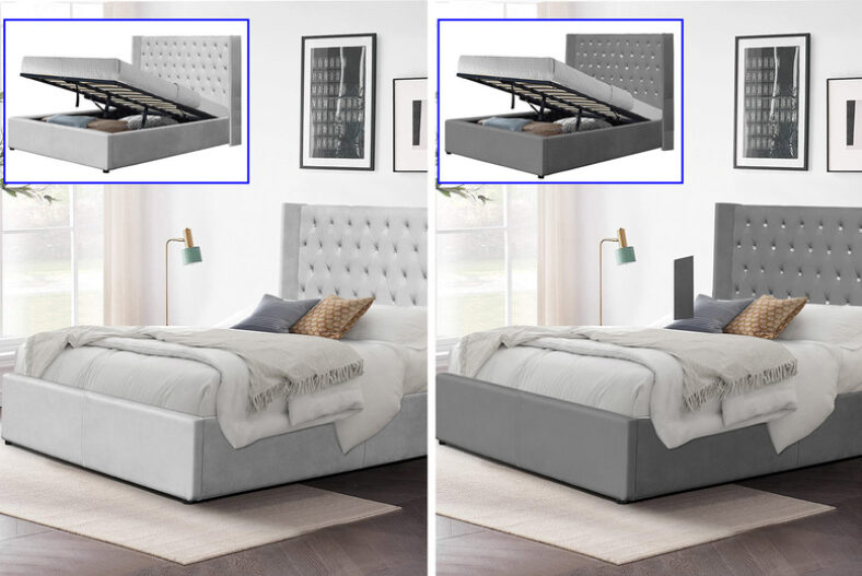 From £299 instead of £465.99 for a plush velvet Chesterfield ottoman storage bed from Sleepyn – choose from four sizes plus mattress options from Sleepyn – save up to 36%