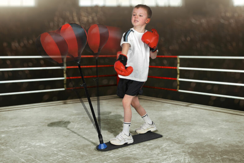 £12.99 instead of £49.99 for a kids’ punching ball and gloves set from Direct2Publik – save 74%