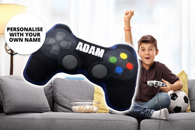 Personalised 3D Game Controller Shaped Cushion! £11.99 instead of £29.99