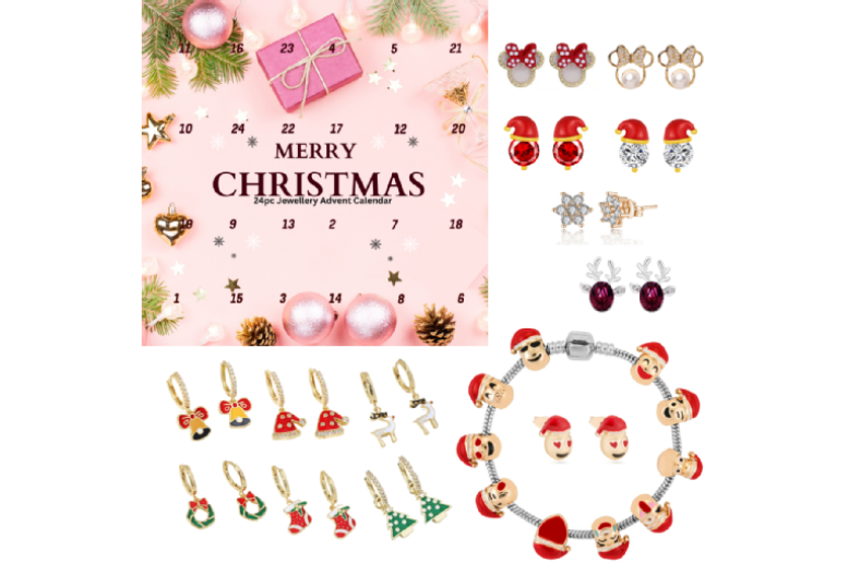£17.99 instead of £69.99 for a Christmas Jewellery Advent Calendar – save up to 74%