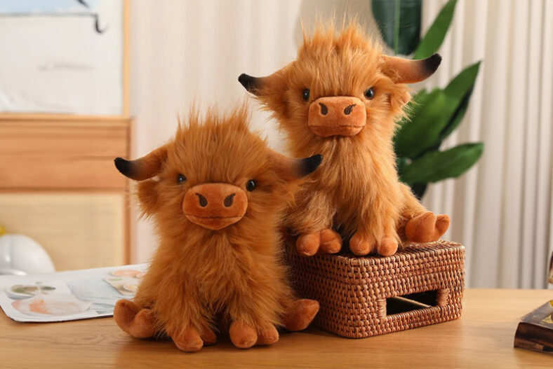 Long Haired Highland Cow Plush Toy in 3 Colours £8.99 instead of £29.99