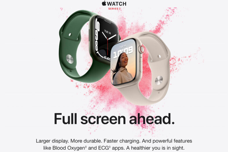 Apple Watch Series 7 41mm or 45mm WiFi – 5 Colours £219.00 instead of £349.99