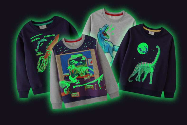 Kids Glow in the Dark Jumper – 7 Designs! £9.99 instead of £17.99