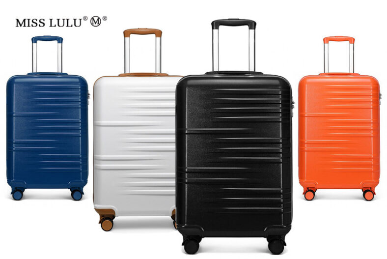 £29.99 instead of £37.04 for a 20-inch Hard Shell Suitcase With TSA Lock, £34.99 for a 24-inch Suitcase, £44.99 for a 28-inch Suitcase or £89 for a Set of 3 Suitcases from Miss Lulu – save up to 19%