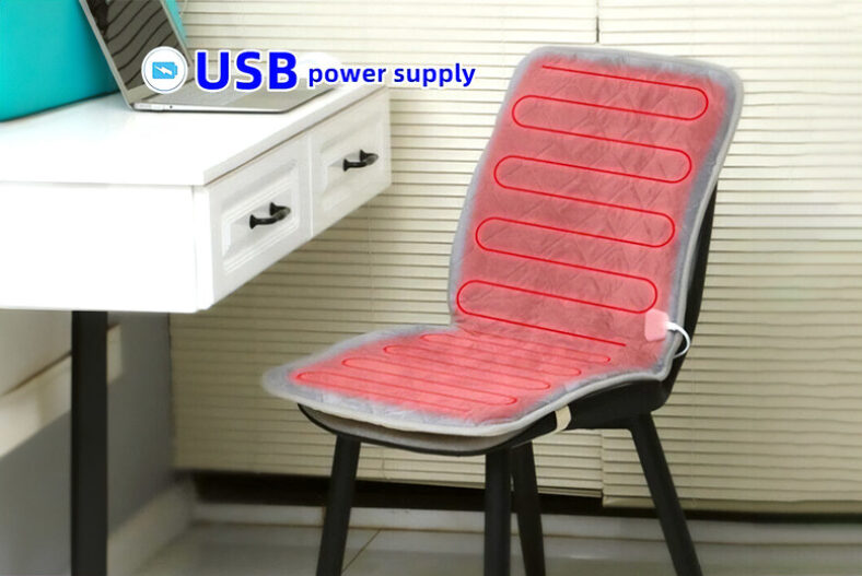USB Heated Seat Cover in 2 Styles £12.99 instead of £19.99