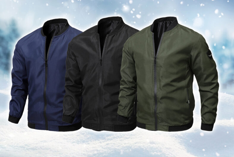 Lightweight Jacket for Men in 7 Sizes and 3 Colours £12.99 instead of £25.99