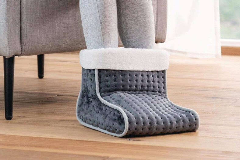 Neo Cosy Grey Electric Heated Foot Warmer – 3 Heat Settings! £24.99 instead of £49.99