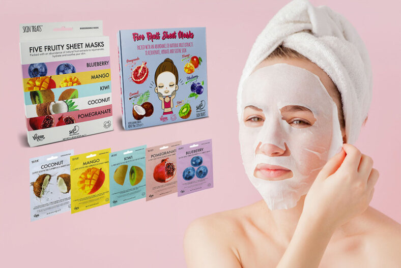 Fruity Sheet Mask Skincare Gift Set – 2 Options! £3.99 instead of £11.99