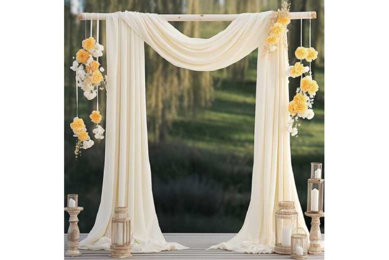 Chiffon Wedding Arch Draping Fabric £11.99 instead of £58.99