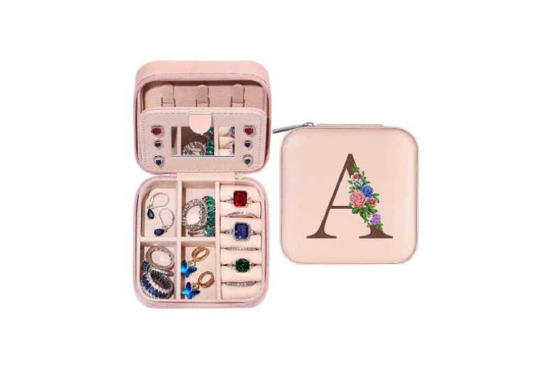 Initial Letter Travel Jewelry Box £5.99 instead of £34.99