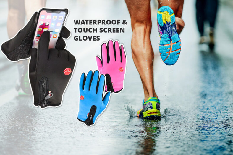 Touchscreen Running Gloves – 3 Colours £7.99 instead of £26.99