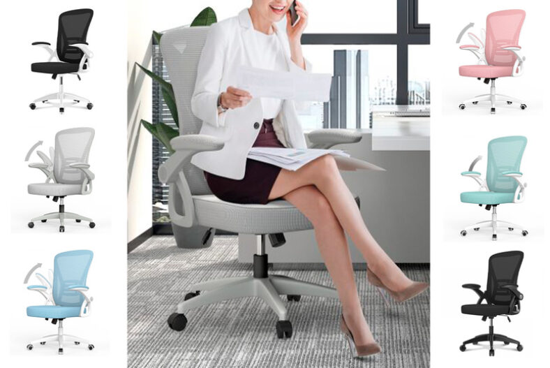 Office Chair with Lumbar Support in 6 Colours £59.00 instead of £149.99
