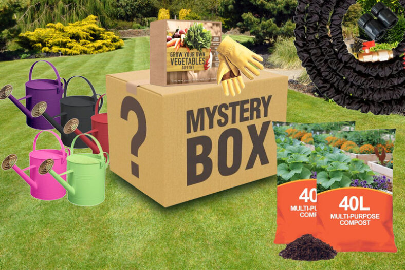 Garden Mystery Box – plant food, compost, grow your own gift sets, hose, gloves and more! £30.00 instead of £60.00